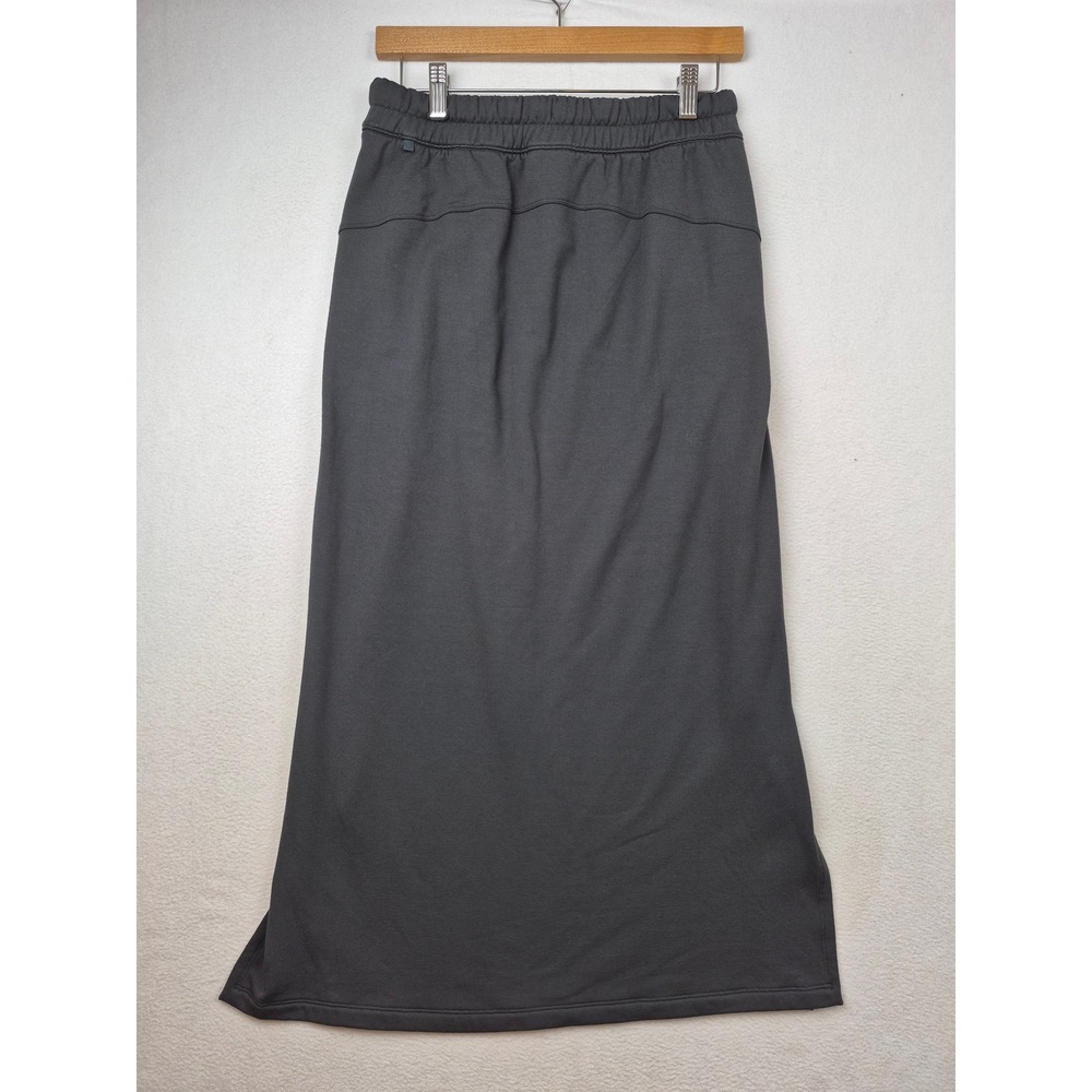 Lululemon Bound to Bliss Softstreme Maxi Skirt Size 6 Grey Side Slits - Picture 8 of 15